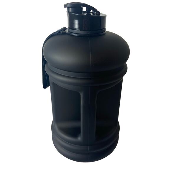 GLAMVIE Sports Water Bottle Large Capacity 73 oz Matte Black Plastic - Picture 3 of 3